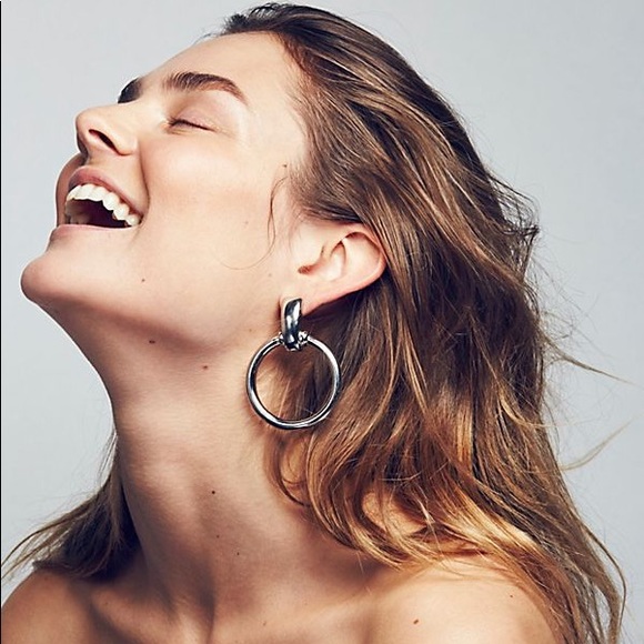 Free People Jewelry - Free People Style Hoop Drop Earrings
